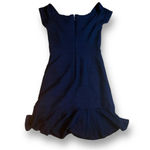 Rebecca Taylor Womens Off-the-Shoulder Textured Knit Dress Navy Size NWOT Photo 5