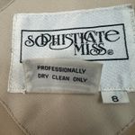 Vintage 80's Sophisticate Miss Trench Coat Tie Neck Belted Long Sleeveā Women 8 Tan Photo 8