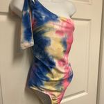 Marina West Swim One Shoulder Tie Dye One Piece Swimsuit Multiple Size L Photo 4