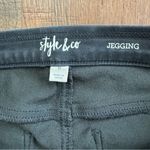 Style & Co black pull on jeggings, size M Photo 5