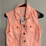 Bullhead Denim Co Pacsun Peach Salmon Vest Regular Fit Small New with Tags New Pink Photo 1