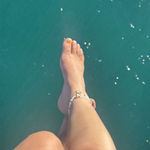 Handmade  3pcs/Set Women Simple White Rice Bead/Faux Pearl Beaded Anklet With Golden Starfish & Seashell Charms, Suitable For Daily Wear And Vacation Photo 3