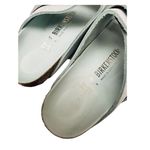Birkenstock Uji Shine Slide Sandal SURF GREEN Narrow Size 6 US / 37 EU New $160 Photo 6