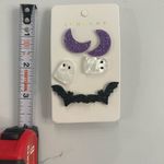 Set of three Halloween earrings Purple Photo 1