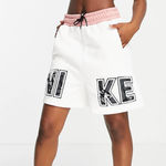 Nike  Revival Statement high waist shorts in white Photo 0
