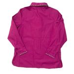 Bob Mackie  Wearable Art Western Cowgirl Rodeo Shirt Size Medium NWT Button Pink Photo 1