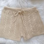 Pantone ivory cream knit highrise shorts, brand new with tag Tan Photo 0
