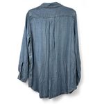 Stella Carakasi XL Women's Tunic Top Denim Chambray Button Up Down Womens Luxury Blue Photo 7