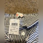 Windsor  blue and white strip strapless crop top size medium NWT Photo 5