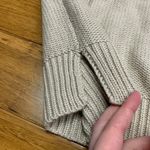 Jun & Ivy Jun & Ivy Turtleneck Sweater Womens Small Beige Striped Knit Pullover Neutral Photo 3