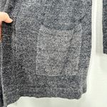 Barefoot Dreams  CozyChic Luxe Size M Dark Grey Cozy Loungewear Hooded Open Front Photo 5