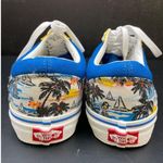Vans  Unisex Blue Yellow Tropical Skater Shoes Size Wide 7.5M 9W SKU 6326 Photo 4