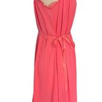 Vintage 60s Harvey Woods Salmon Pleated Sleeveless Nightgown size 34/ Small Photo 4