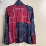 Joy Lab Red and Blue Paisley Lightweight Windbreaker jacket Size Extra large Photo 1