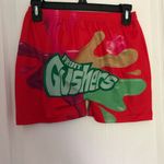 Women's Gushers Snack Shorts High Waisted Stretchy Biker Shorts Red Size Small Pink Photo 5