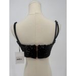 Nookie  Cascade Sequin Crop Top Black Size Large NWT Photo 2
