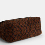 Coach Etta Flap Shoulder Bag in Signature Chenille Truffle CCe58IMA7U Photo 14