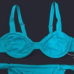 Sunday Brunch Teal Blue Underwire Top 2 Piece Bikini Photo 2