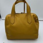 Fossil  Yellow Leather Satchel with Unbranded Guitar Strap Photo 5