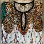 Alberto Makali  Leopard and Blue Gradient Tank Top Photo 0