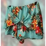 She & Sky  Aqua Tropical Shorts Size Large Photo 0