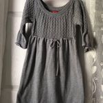 Elle  knit dress drawstring waist 100% cotton mini dress, size small Photo 2
