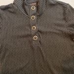 Merrell Pattern Black Gray Button Pullover Shirt Long Sleeve M Womens Outdoors Photo 3
