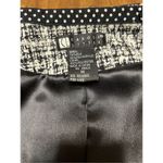 Carole Little Blazer Women’s Medium Silk Blend Tweed Jacket Coat Career Black Photo 3