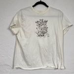 White Frog Print Color Change in Sun Tee Shirt Womens L Casual Short Sleeve Top Size L Photo 0