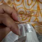 Loft NWT Eyelet Open Back Maxi Dress Yellow/White Size 14 Petite Photo 4