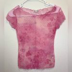 Free People Intimately Free Floral Mesh Baby T Shirt In Rosy Pink XS-S Photo 4