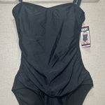 DKNY  Women's One Piece Slimming Black Swimsuit Size S Photo 0