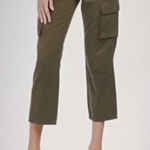 Frame  Relaxed Utility Pant In Olive Green Surplus Cropped Womens 29 Photo 0