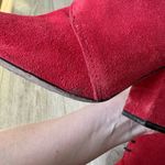 Kate Spade Suede Chunky Red Heels Photo 14