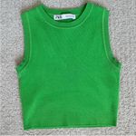 ZARA  cropped green tank Photo 0