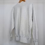 Vintage 90s KU Jayhawks Kansas Gray Pinstripe Sweatshirt Size M Photo 7