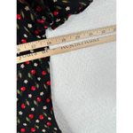 Vintage Ms Choice Womens 10 Romper Jumpsuit 90s Floral Black Red Short Sleeve US Photo 9