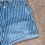 No Boundaries High Waist Paper Bag Striped Shorts Photo 3