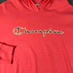 Champion  Womens XL Hot Pink Long Sleeve Pullover Hoodie Kangaroo‎ Pockets Light Photo 3