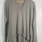 Helmut Lang  Gray Thin Slub V-Neck Sweater Size Small Photo 0