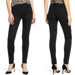 MOTHER The Pixie Not Guilty Black Button Fly High Rise Skinny Jeans Size 26 Photo 1