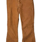 Levi's Ribcage Flare Button Fly Brown Corduroy Pants Boho 70s Vibes Size 26 Photo 0