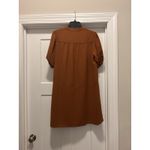 Women's Size Large Shift Dress Brown Rust Modest City Teacher Office Casual Photo 3