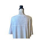 Project Social T  Extra Small White Waffle Knit V Neck T Shirt Photo 8