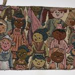 Colorful Tapestry Clutch Whimsical Design
Tan Interior Super Fun Unique Pattern Brown Photo 3