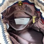 The Sak  Elliott Lucca Brown/Multicolor Striped Hand Crochet & Leather Hobo Purse Photo 4