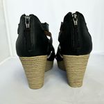Jaclyn Smith Abby Boho Espadrille Wedge Zip Retro 70s Style Sandals Shoe Sz 6.5 Photo 3