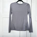Nike | Dri-FIT Team Pro Long Sleeve Allover Mesh in Grey Small Photo 1