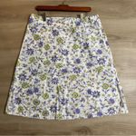 Eddie Bauer Eddie‎ Bauer Ditzy Purple Floral 100% Cotton Skirt Size 14 Photo 3
