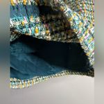 J.Crew Vintage Tweed Skirt with Green and Yellow Accents wool blend 6 Photo 2